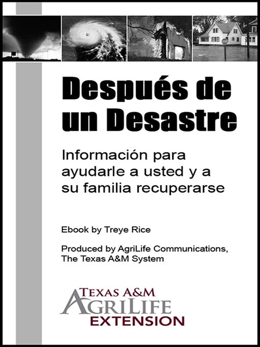 Title details for Después de un Desastre by Texas A&M AgriLife Extension Service - Available